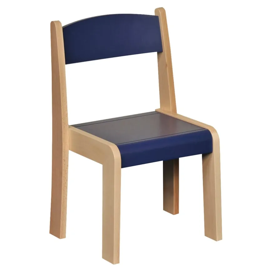 Solid Beech Stackable Chairs 4pk