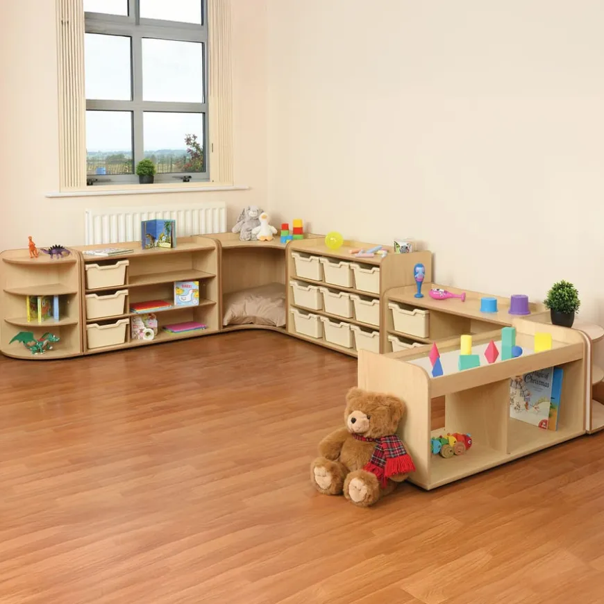Solway Early Years Storage Set 2 with Clear Trays
