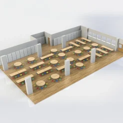 Spaceright 16 Seater Rectangular Folding Tables