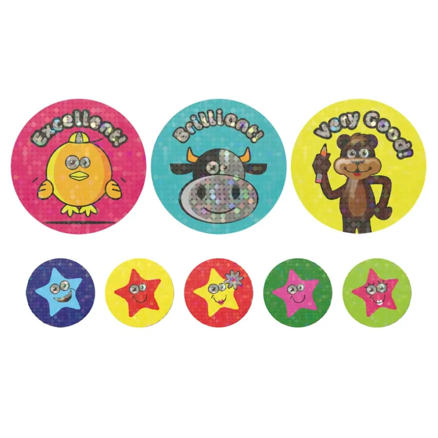 Sparkling Praise Animal Stickers 590pk