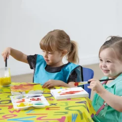 Splash Mats Plastic Table Covers Assorted 1x1.5m 4pk