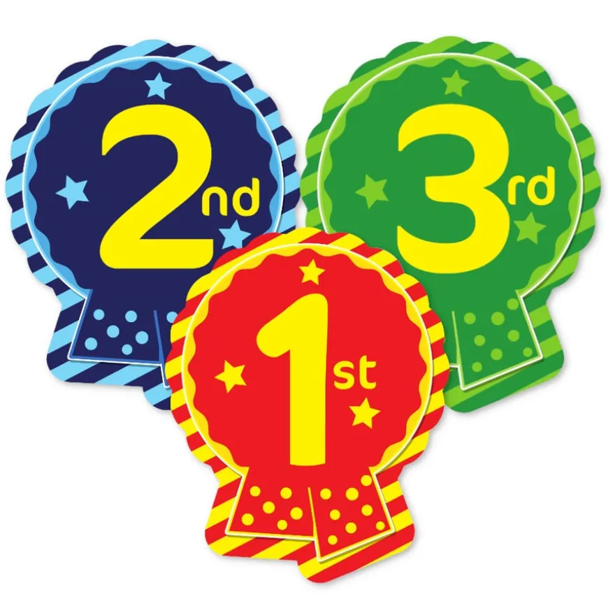 Sports Day Rosette Stickers 120pk