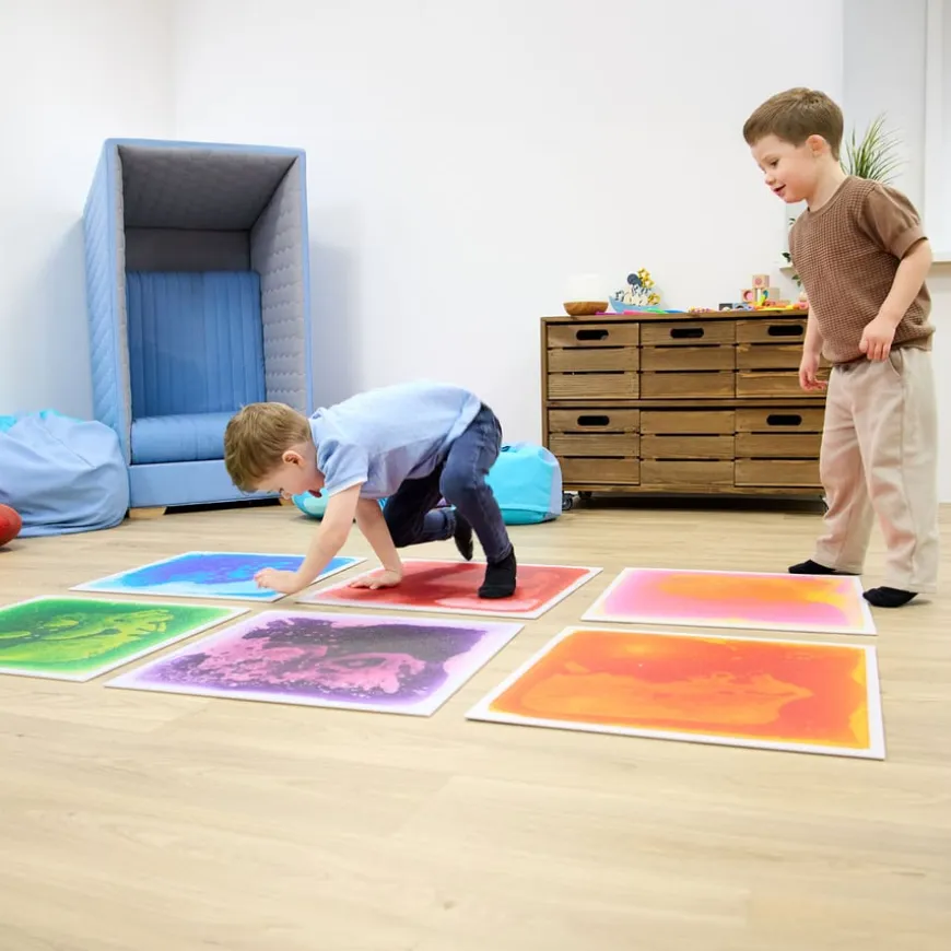 Square Shape Liquid Floor Tiles 6pk