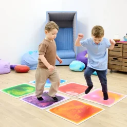Square Shape Liquid Floor Tiles 6pk