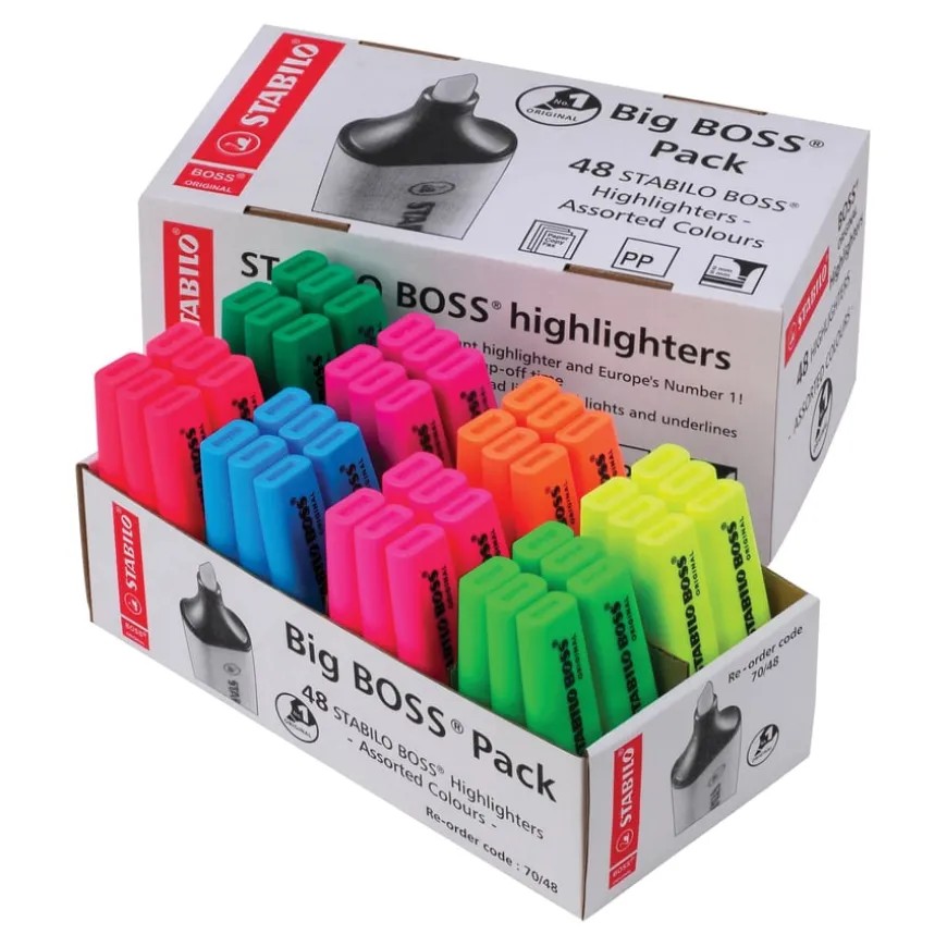 STABILO Chisel Tip Highlighters