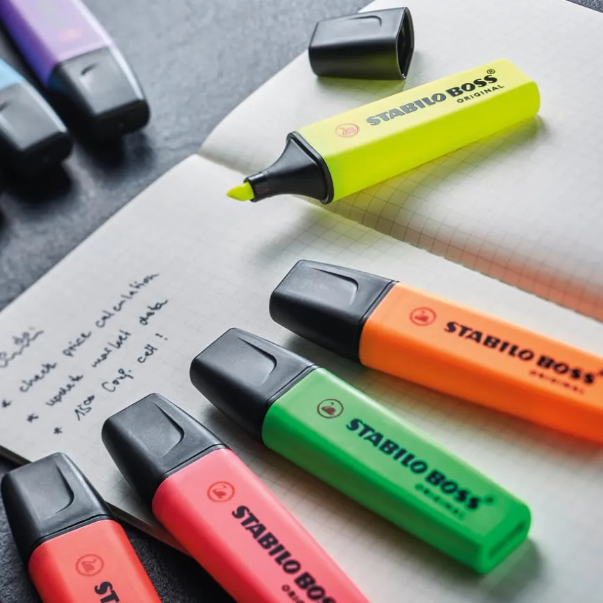STABILO Chisel Tip Highlighters