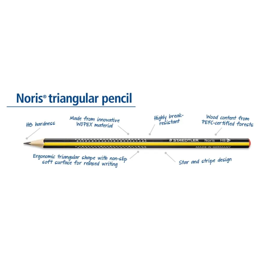Staedtler Noris Triangular HB Pencils 48pk