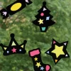 Stained Glass Christmas Shapes 30pk