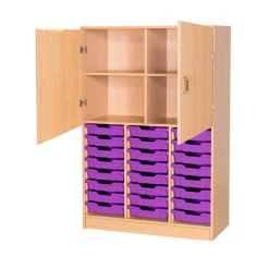Static Triple Tray Cupboard 24 Trays