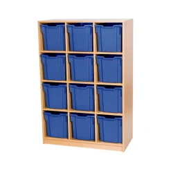 Static Triple Tray Storage Unit 12 Jumbo