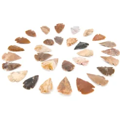 Stone Age Flint Arrowheads 30pk