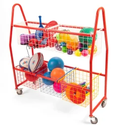 Storage Trolley with Mesh Baskets