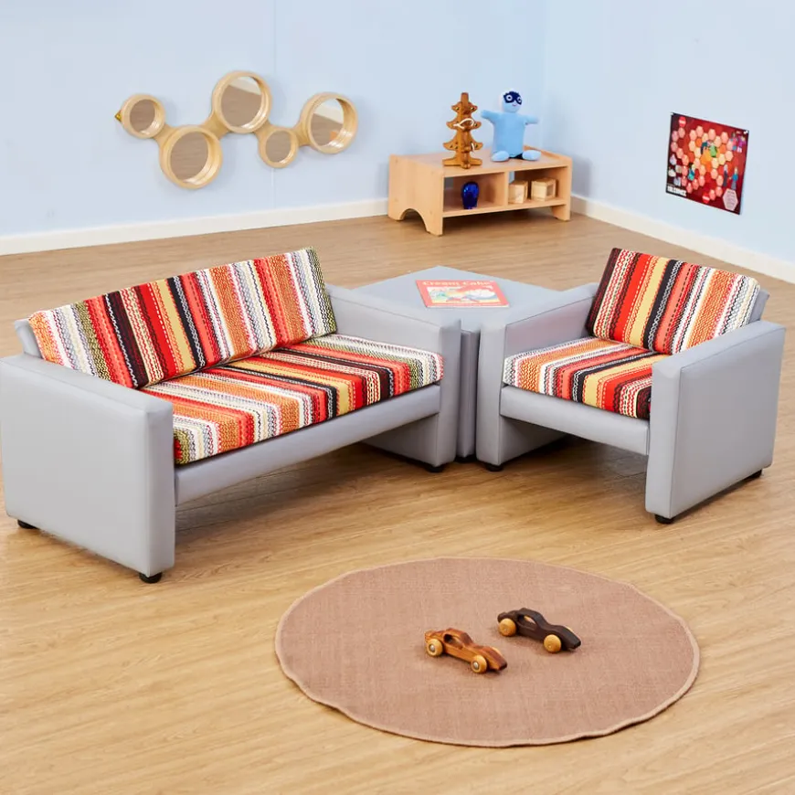 Stripe Children's Corner Sofa Set