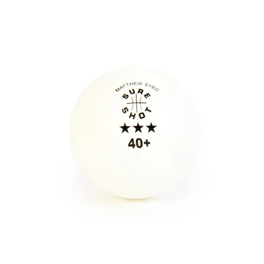 Sure Shot Matthew Sayed 3 Star Table Tennis Balls 6pk