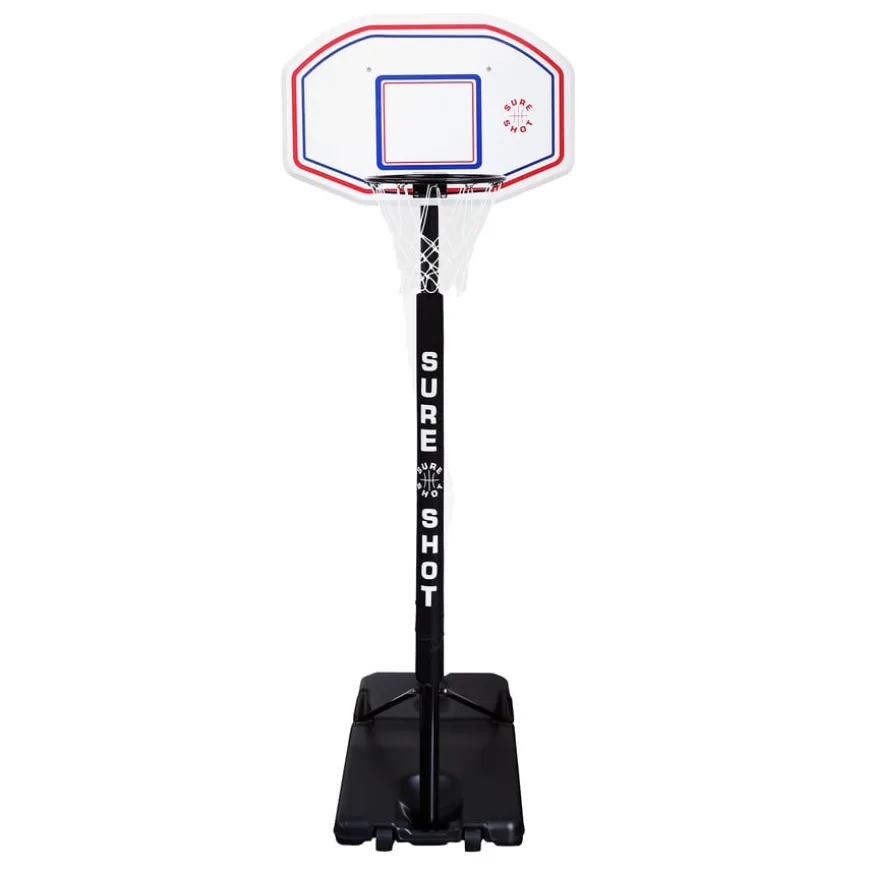 Telescopic Portable Basketball Hoop w/ Backboard & Padding
