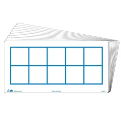 Ten Frames Write & Wipe Flash Cards 30pk