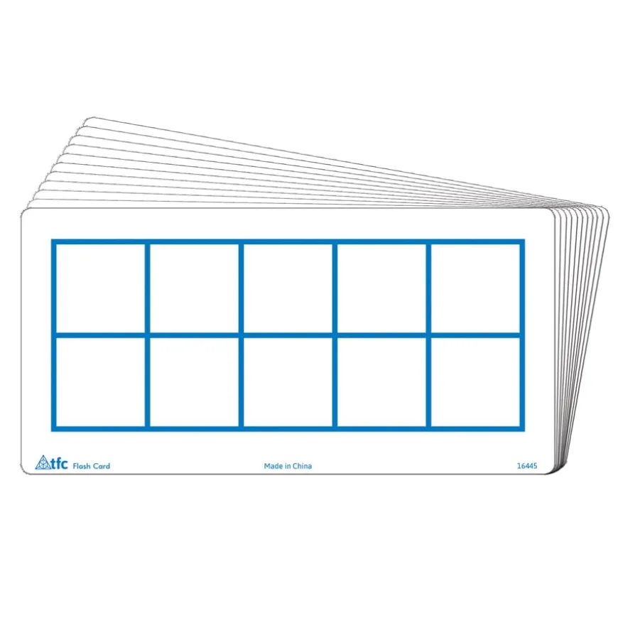 Ten Frames Write & Wipe Flash Cards 30pk