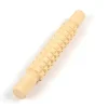 Textured Wooden Rolling Pin Set 4pk