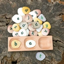 Three Pebble Word Building Tray