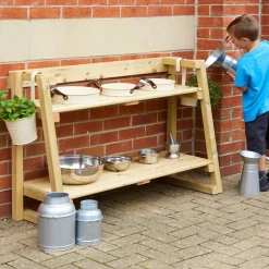 Tiered Outdoor Shelving Unit