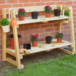Tiered Outdoor Shelving Unit