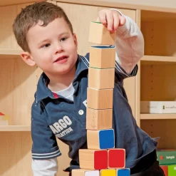 Tilted Stacking Wooden Blocks 40pcs