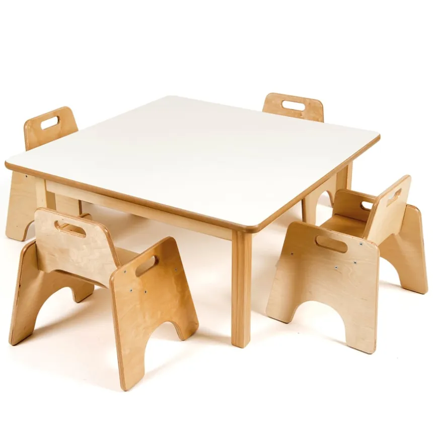 Toddler Low Square Table H380mm Single Table