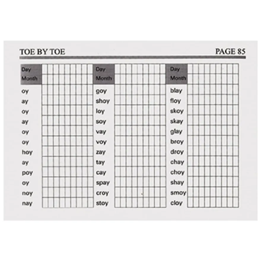 Toe by Toe Reading Manual for Teachers and Parents