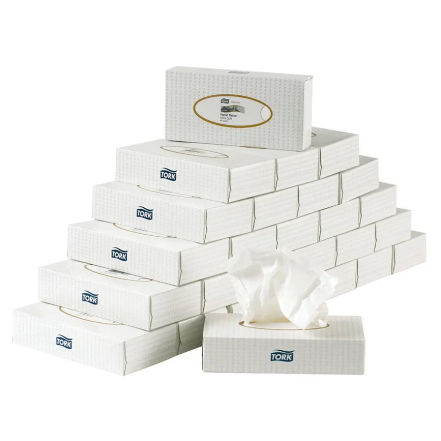 TORK® 2 Ply Facial Tissues 30pk