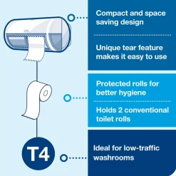 TORKĀ® 2 Ply White Toilet Rolls 36pk