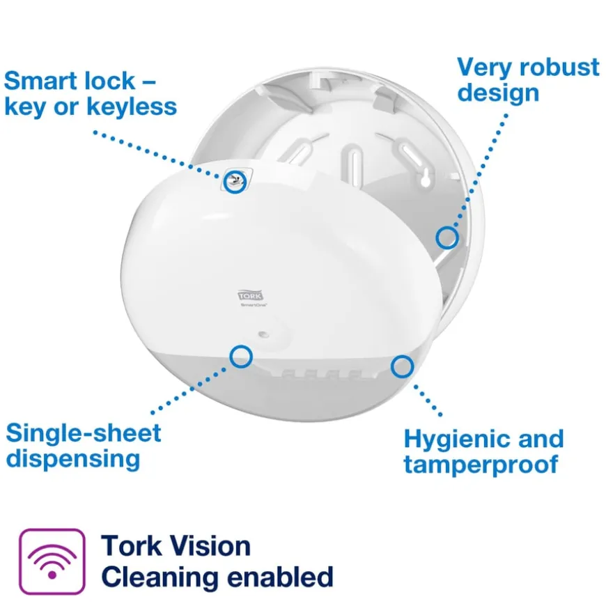 TORK® SmartOne® Toilet Roll Dispenser