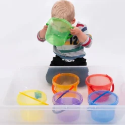 Translucent Colour Bucket Set - 6pk
