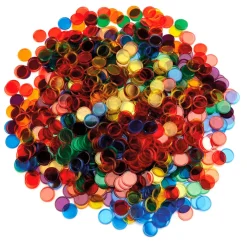 Translucent Coloured Counters 1000pcs