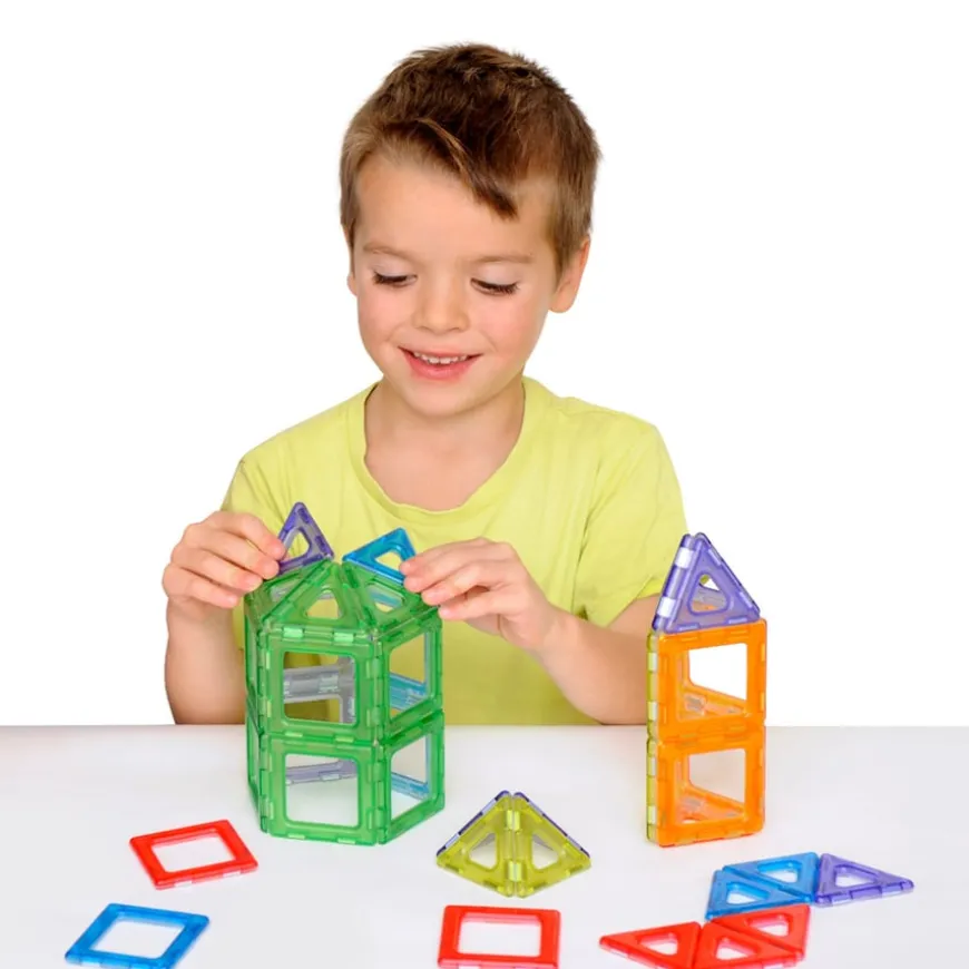 Translucent Magnetic Polydron 128pcs
