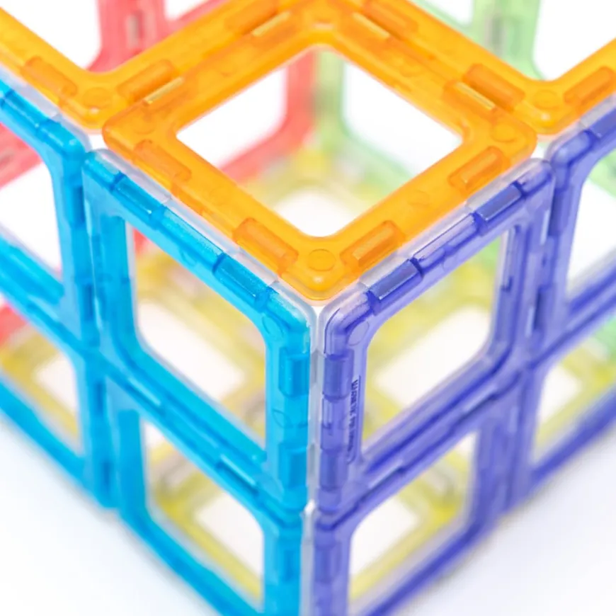 Translucent Magnetic Polydron 128pcs