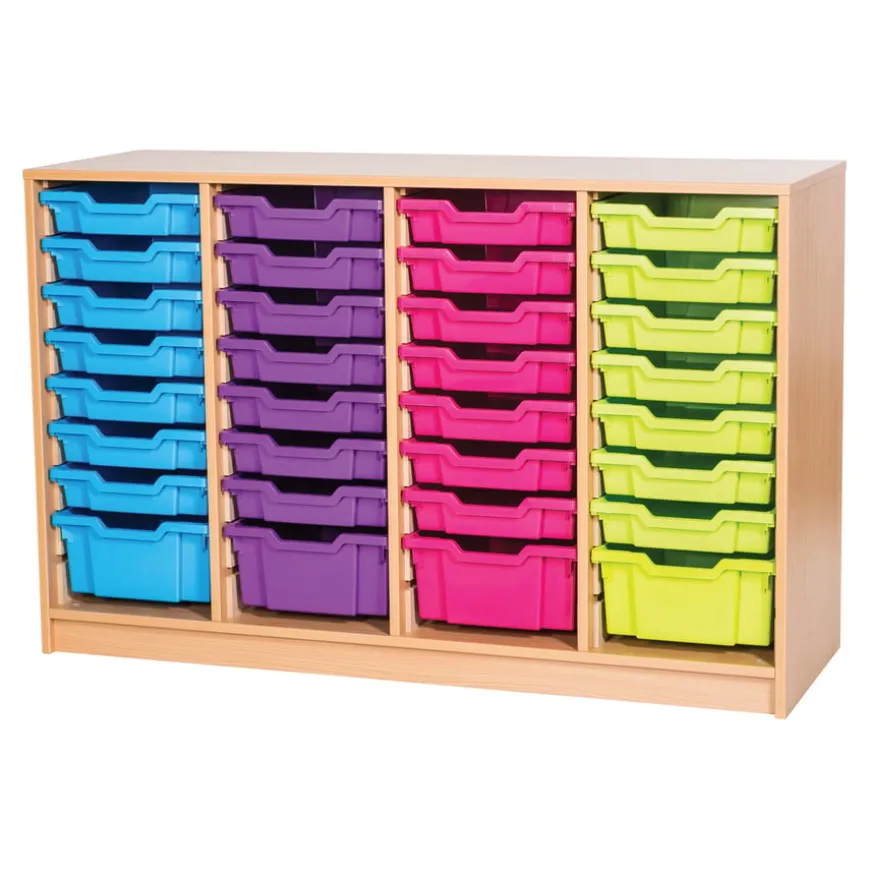 36 Tray Quadrouple Column Storage Unit