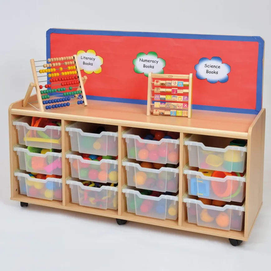 Tray Storage Unit Cork Display Board