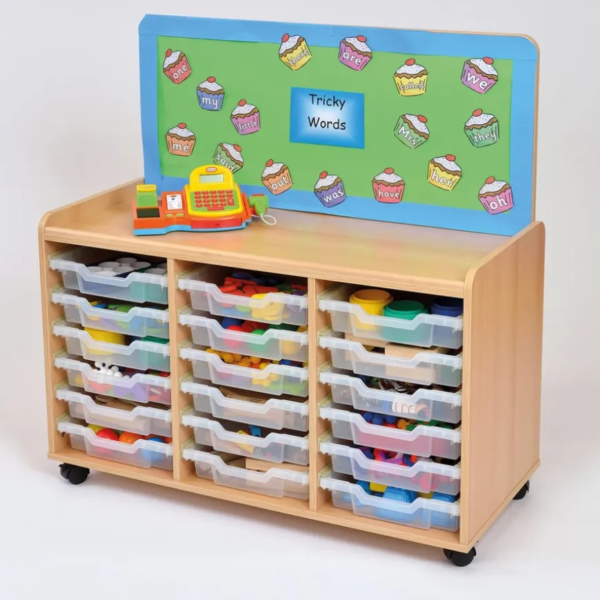 Tray Storage Unit Cork Display Board