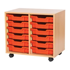 12 Tray storage unit supplied with trays