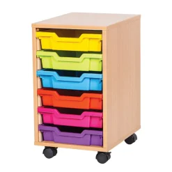 6 Tray storage unit supplied with trays