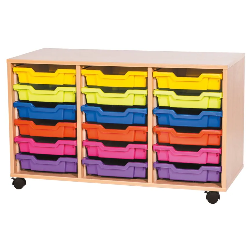 18 Tray Storage Unit with Trays