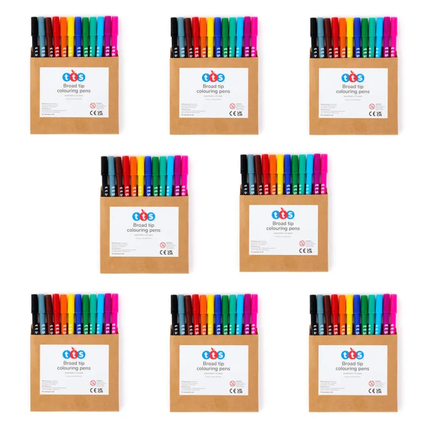 TTS Assorted Colouring Pens