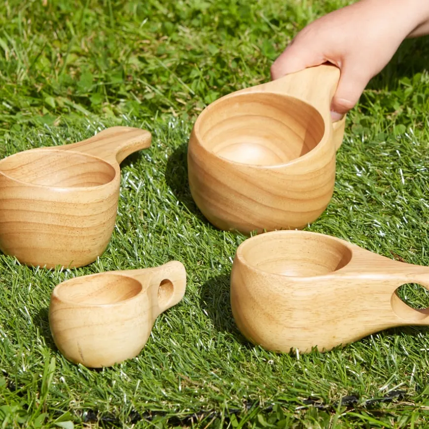 TTS Assorted Sizes Wooden Cup Collection