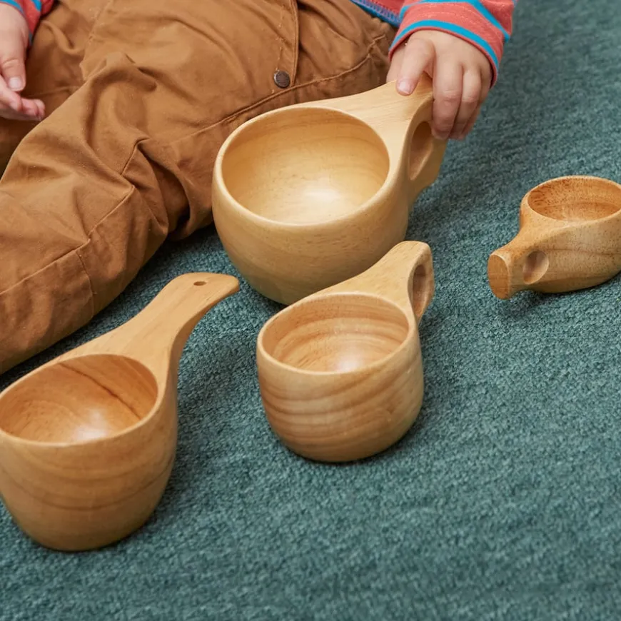 TTS Assorted Sizes Wooden Cup Collection