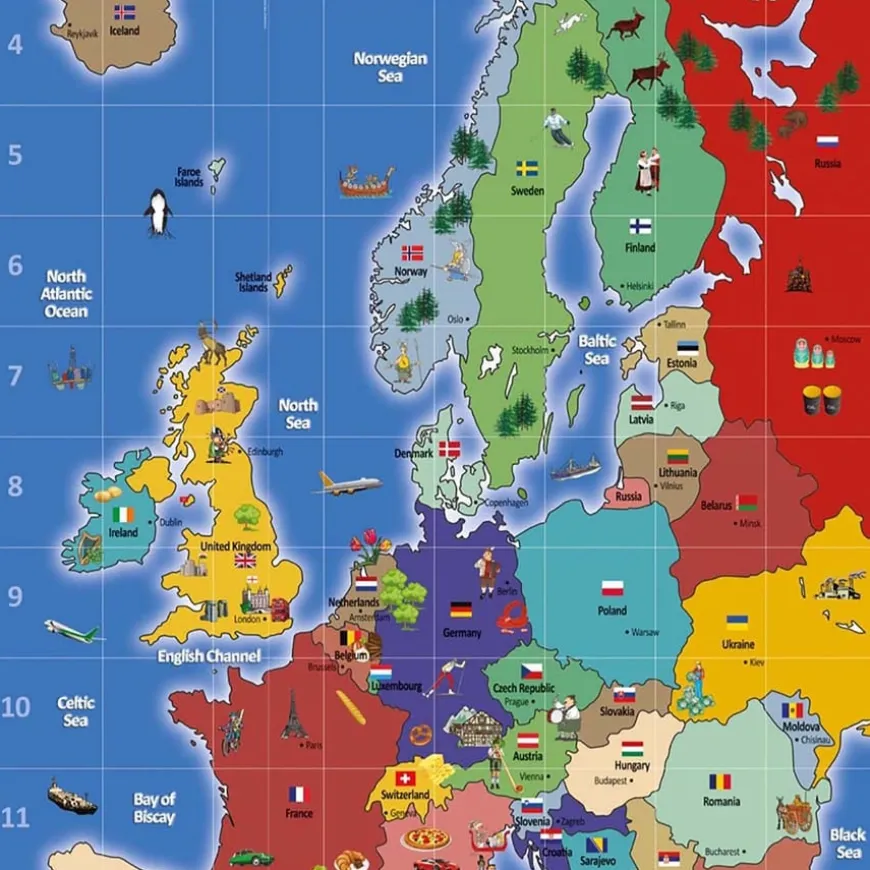 TTS Bee-Bot® European Map