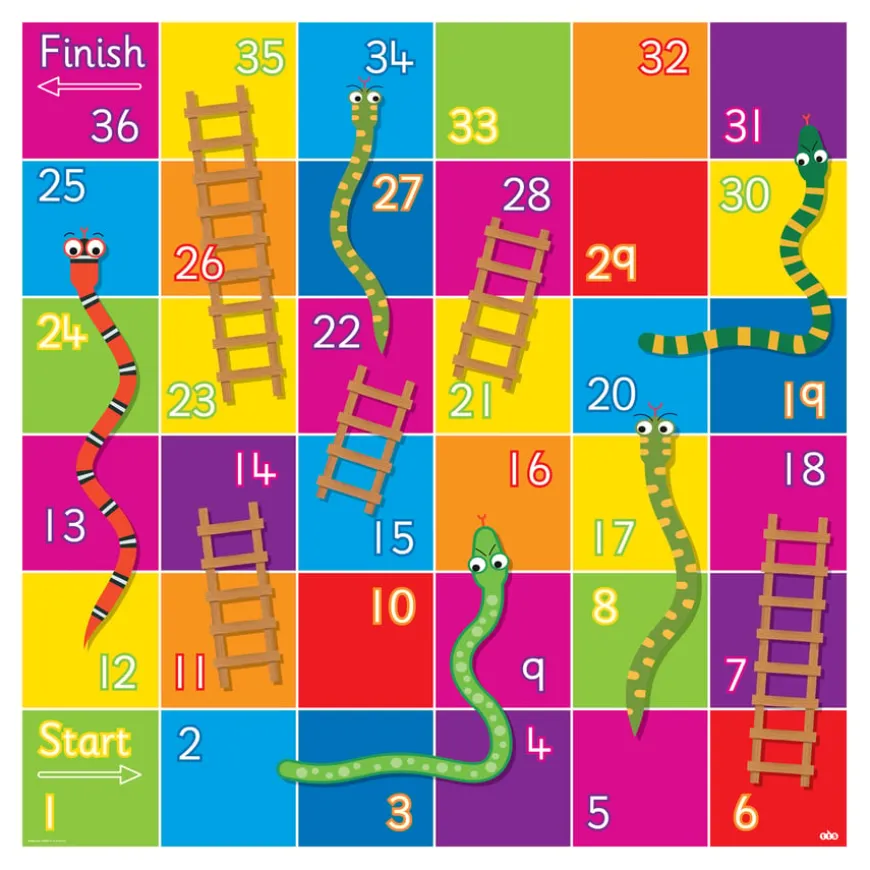 TTS Bee-Bot® Snakes and Ladders Mat