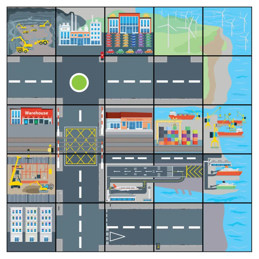 TTS Bee-Bot® Transport and Industry Mat