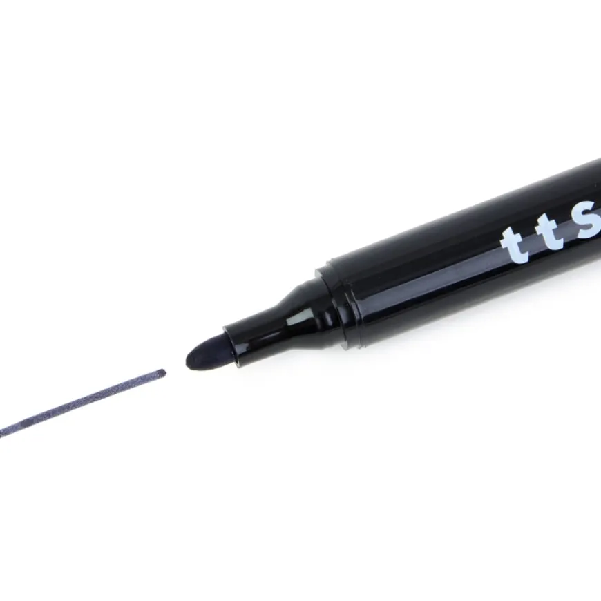 TTS Black Flipchart Marker Pens 10pk