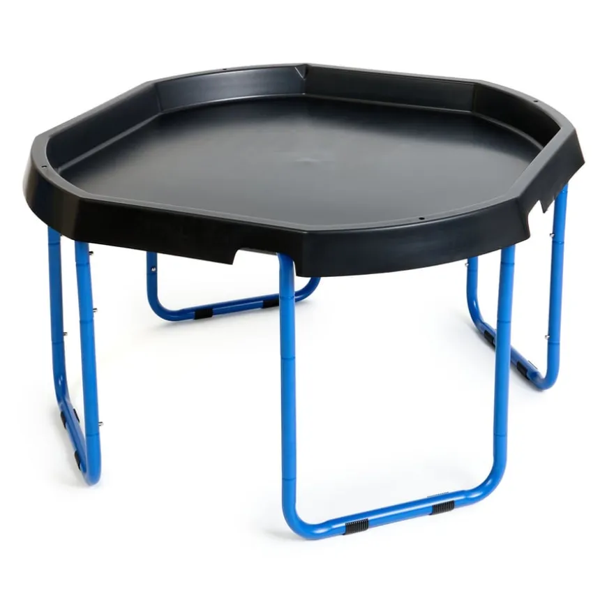 TTS Black Tuff Tray Table and Blue Stand Bundle