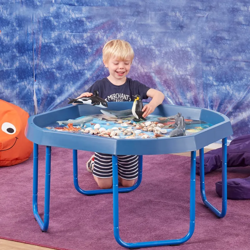 TTS Blue Tuff Tray Table & Blue Stand Bundle